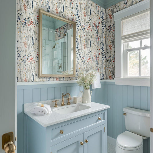Wildflowers Wallpaper: Meadow Magic Dancing Across Your Walls - Painted Paper