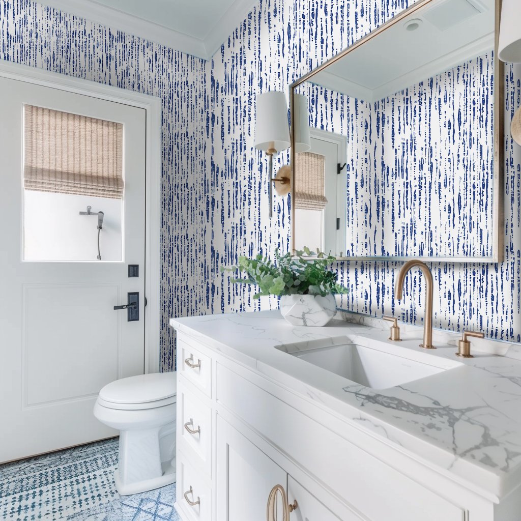 Abstract Blue - Painted Paper