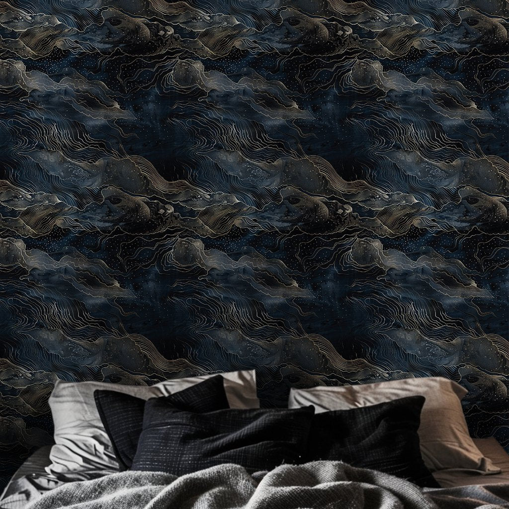 Celestial Blue - Painted Paper