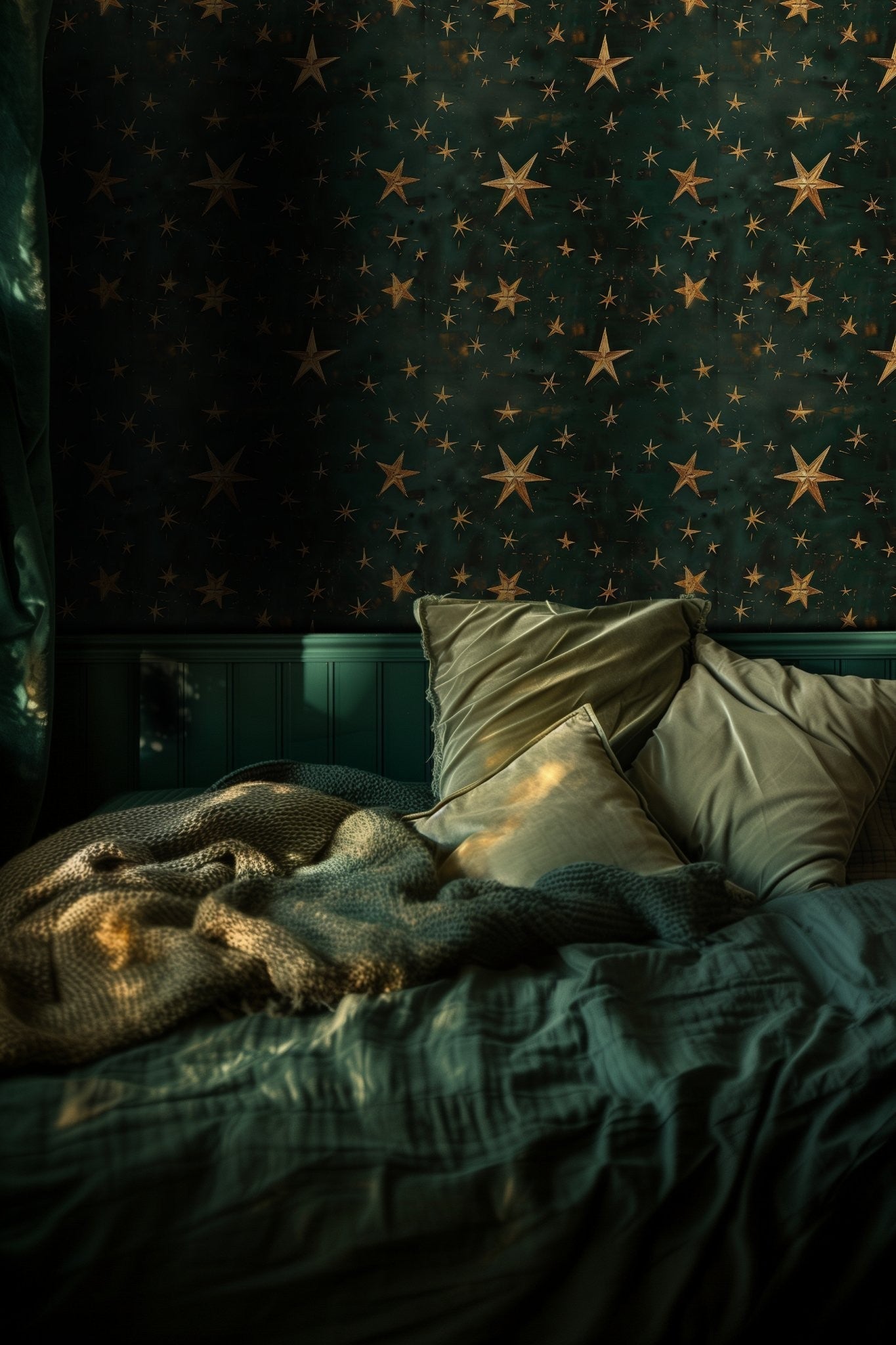 Celestial Green - Painted Paper