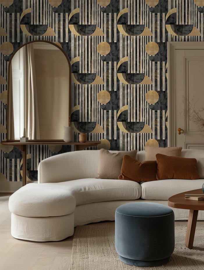Contemporary Art Deco - Painted Paper