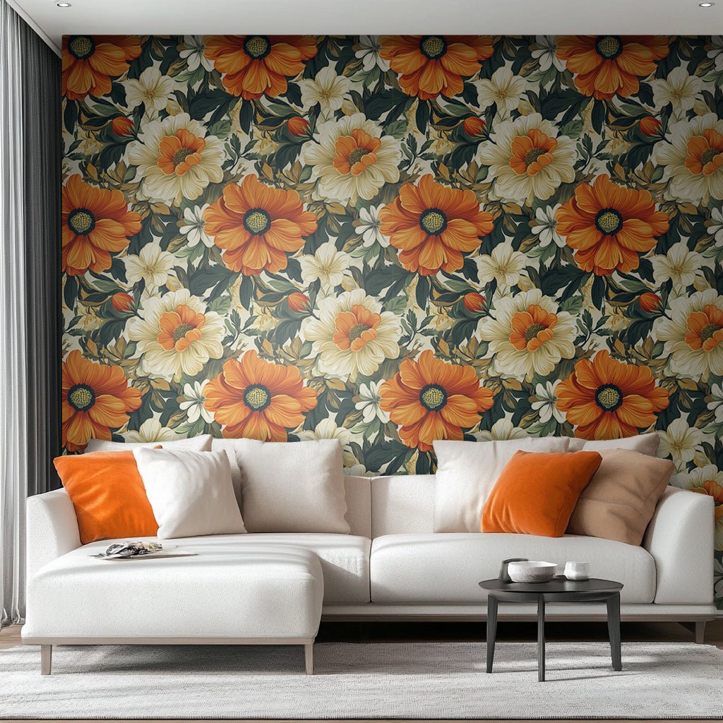 Floral Murals - Painted Paper