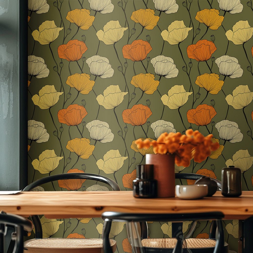 Midcentury Simplicity - Painted Paper