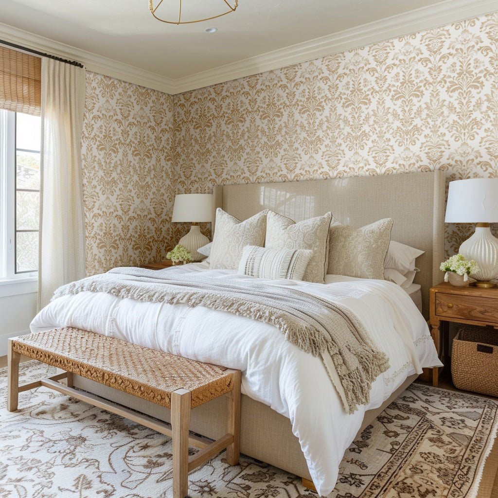 Modern Damask - Painted Paper
