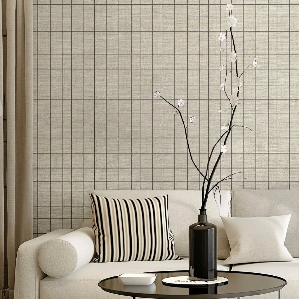 Vega Faux Grasscloth Wallpaper