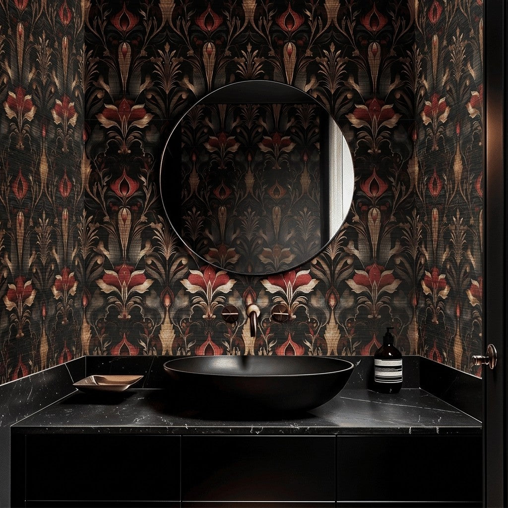 Crimelle Faux Grasscloth Wallpaper