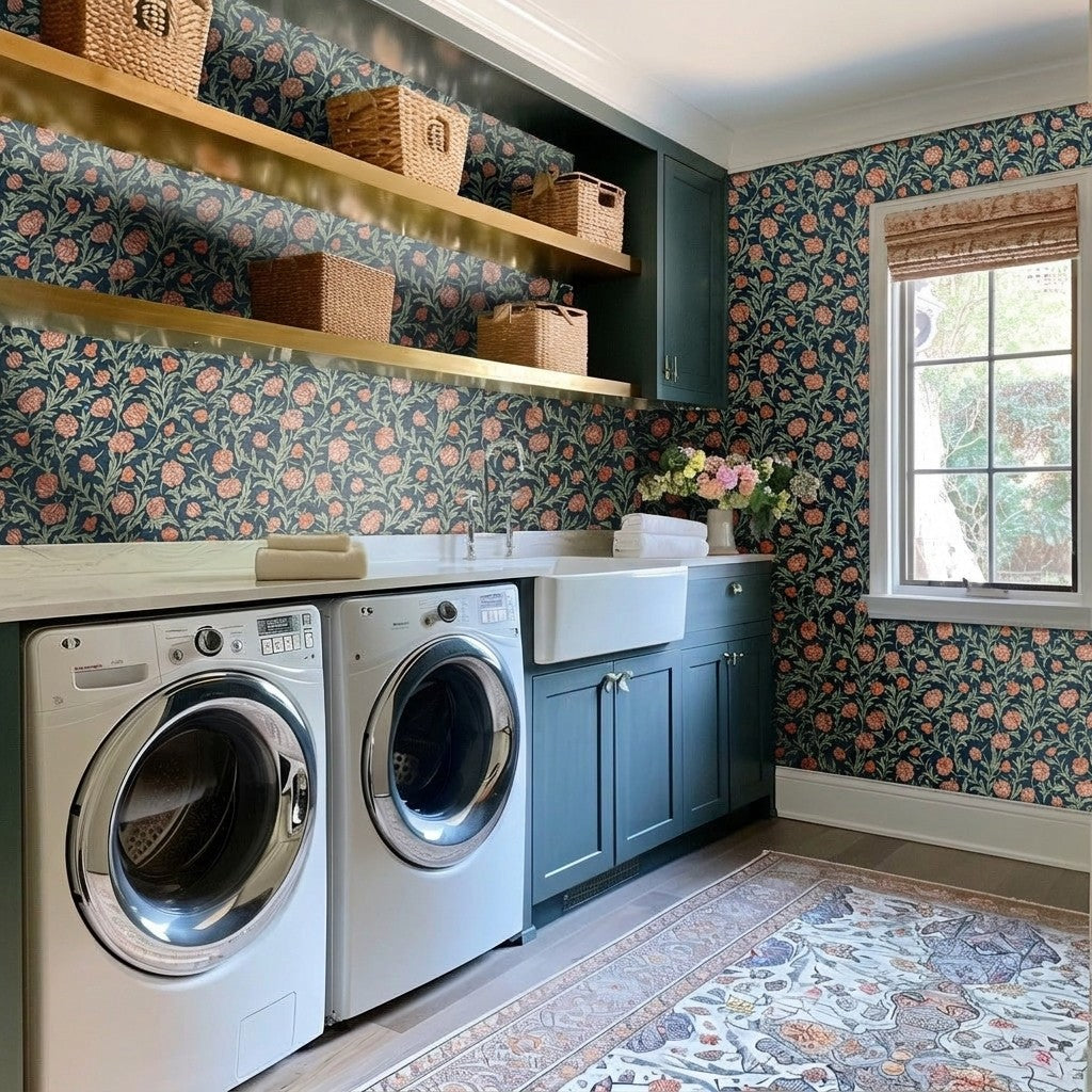 Blume Faux Grasscloth Wallpaper