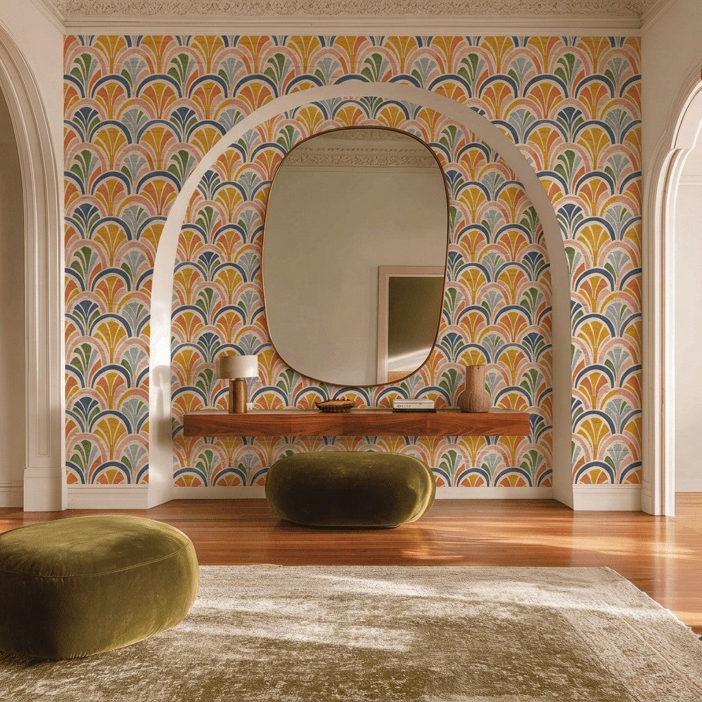 Cabana Club Faux Grasscloth Wallpaper