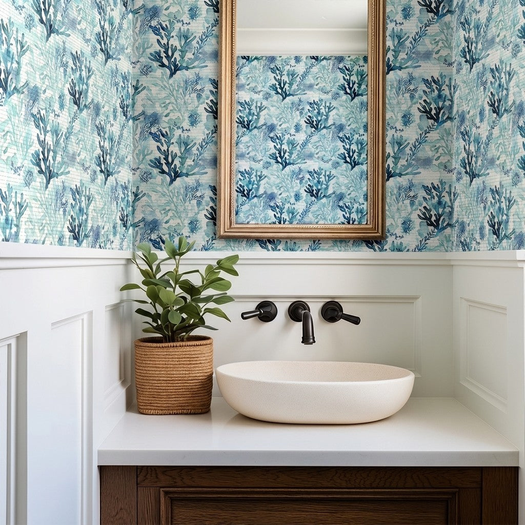 Bodin Faux Grasscloth Wallpaper