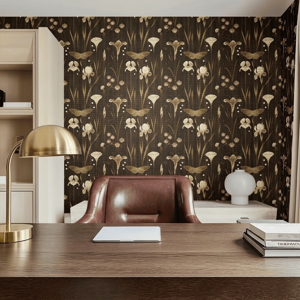 Barrel Oak Faux Grasscloth Wallpaper