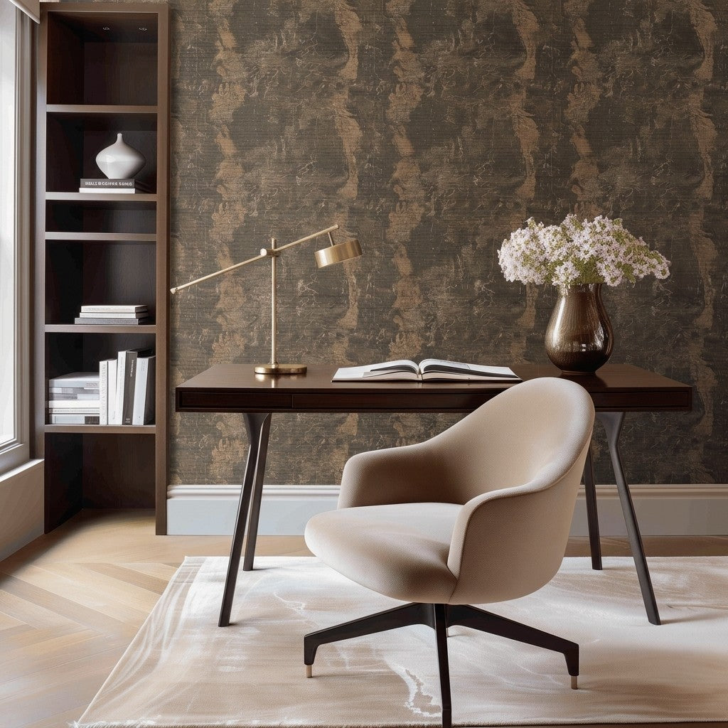 Arden Abstract Faux Grasscloth Wallpaper