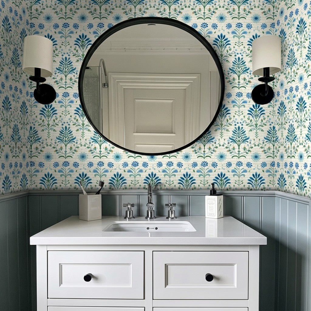 Lilibet Faux Grasscloth Wallpaper