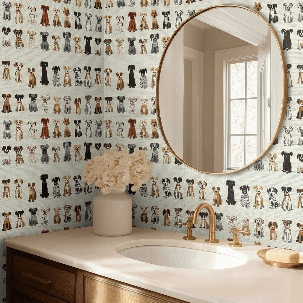 Best In Show Faux Grasscloth Wallpaper