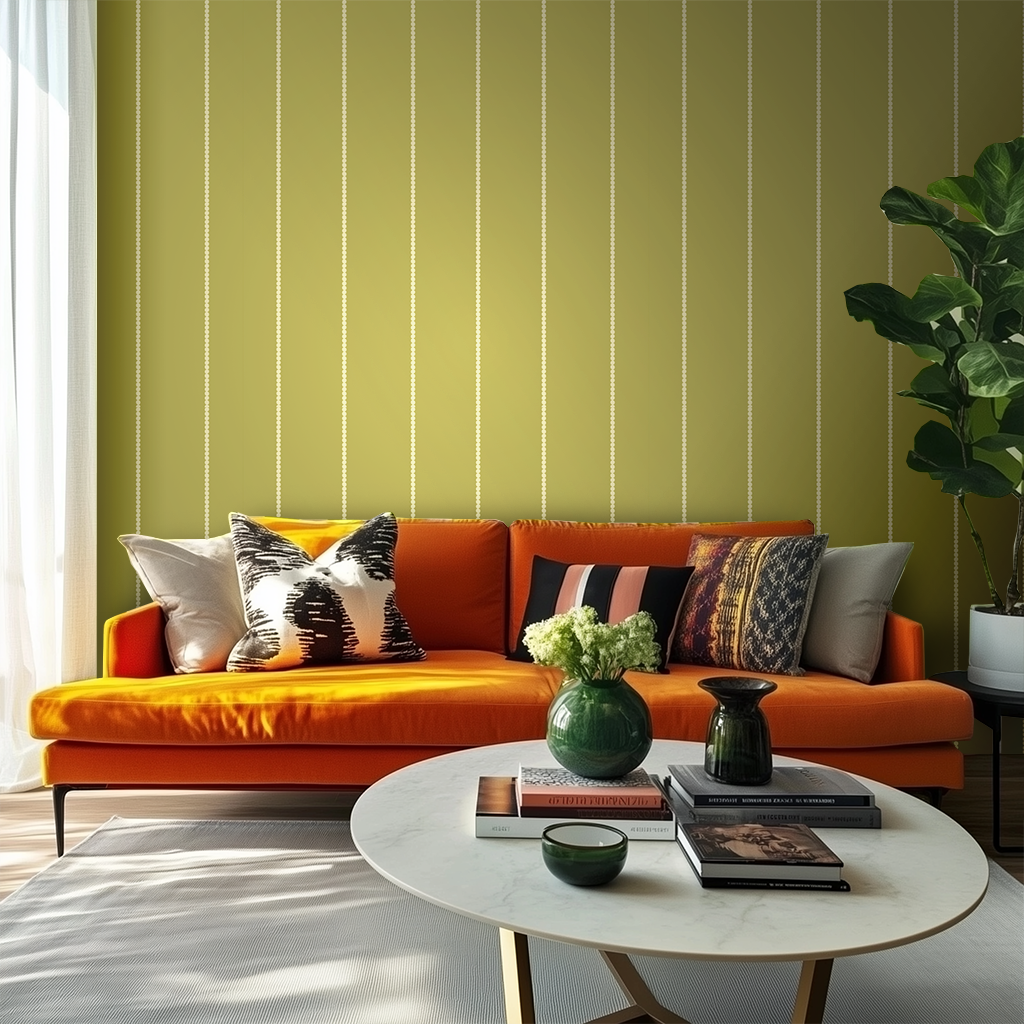 Araminta Green Wallpaper