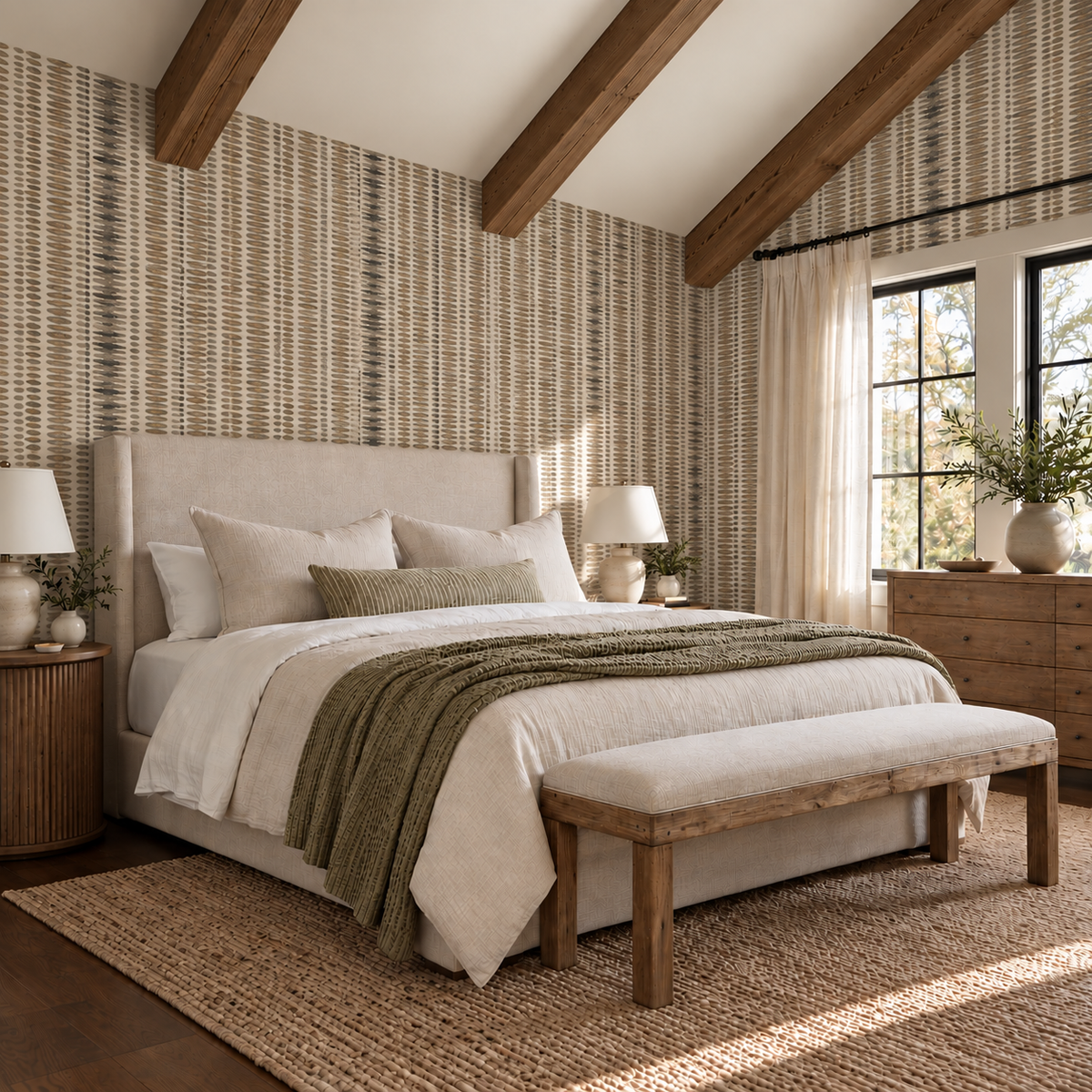 Beaded Strata Wallpaper