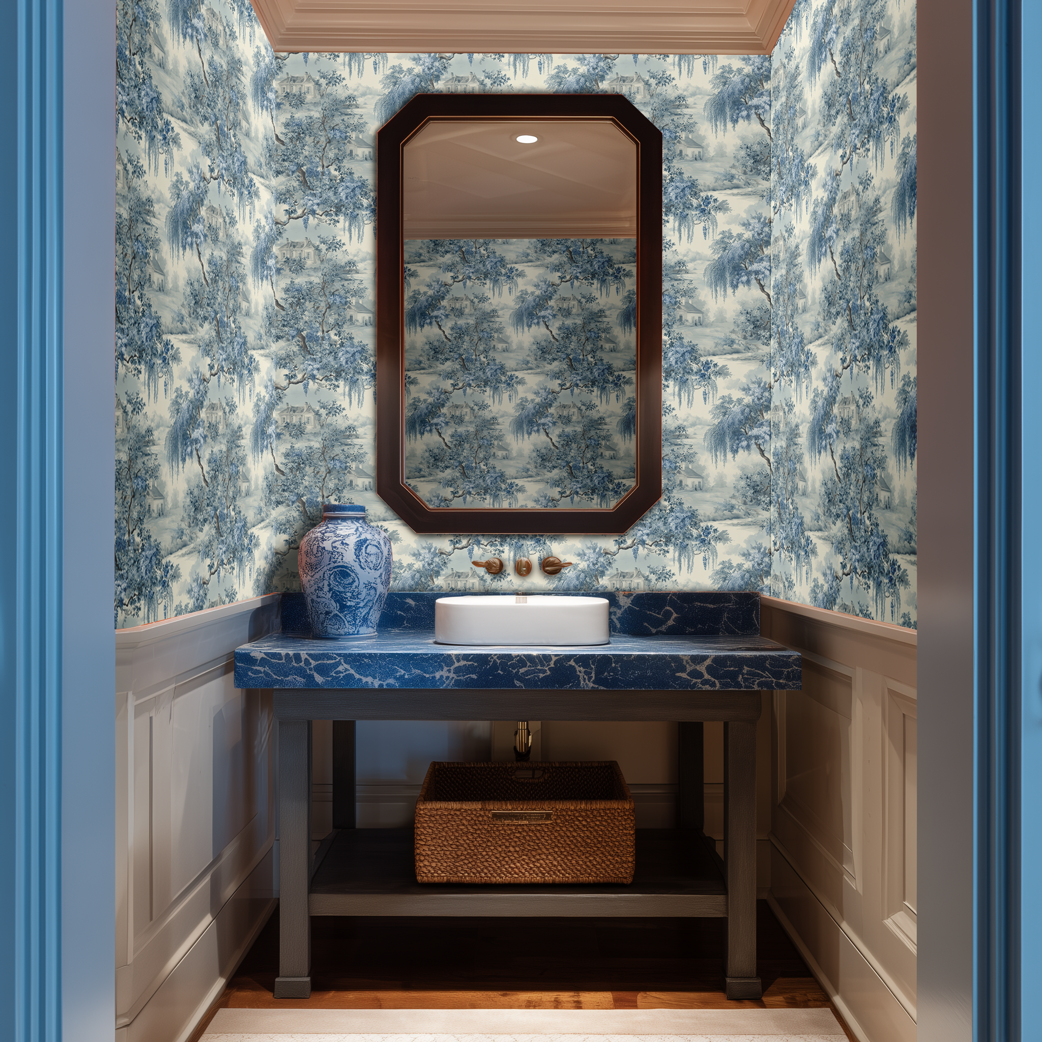 Blue Willow Wallpaper