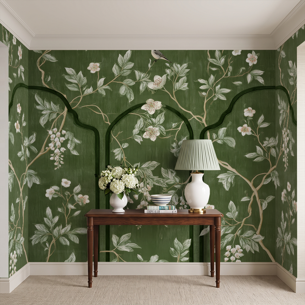 Chinoiserie Gate - Wall Mural