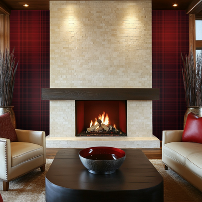 Crimson Tartan Wallpaper