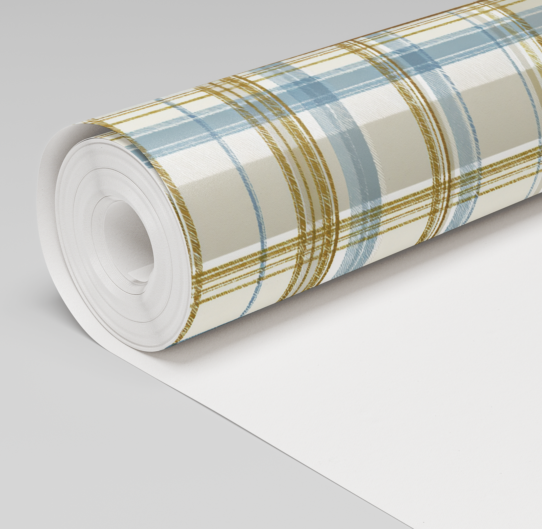 Cross Court Plaid Wallpaper
