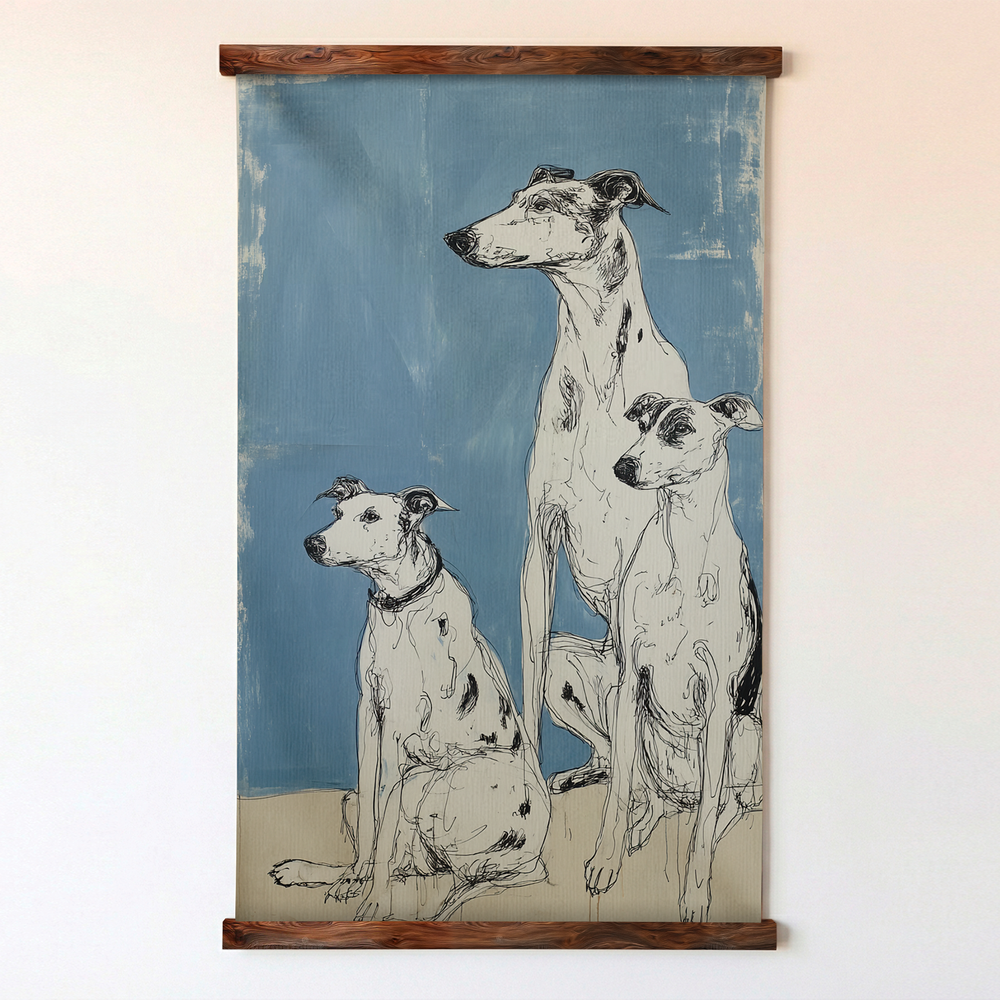 Doodled Dogs - Tapestry