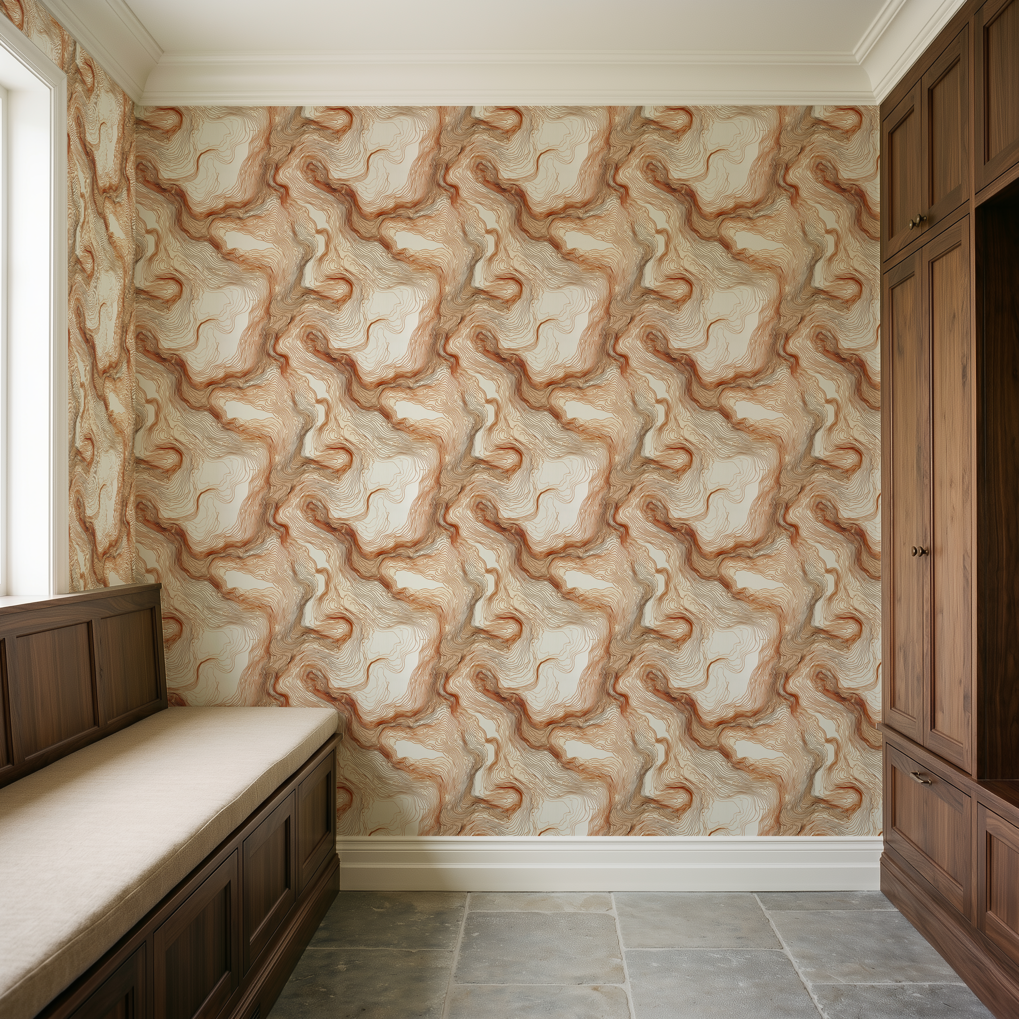 Drifted Layers Pattern Wallpaper