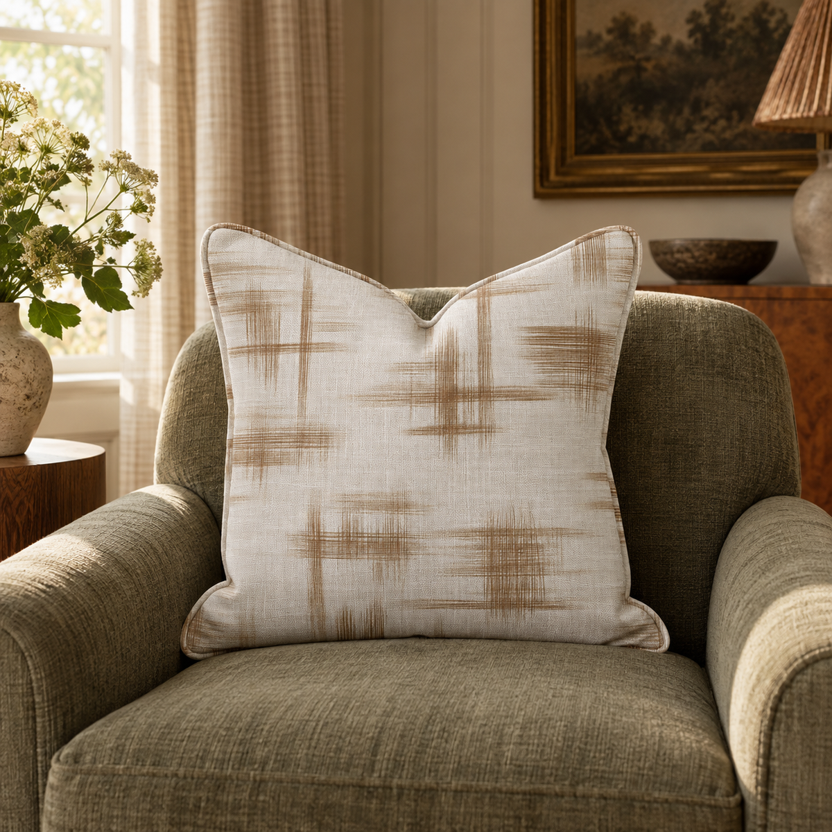 Rigel Throw Pillow - Painted Paper