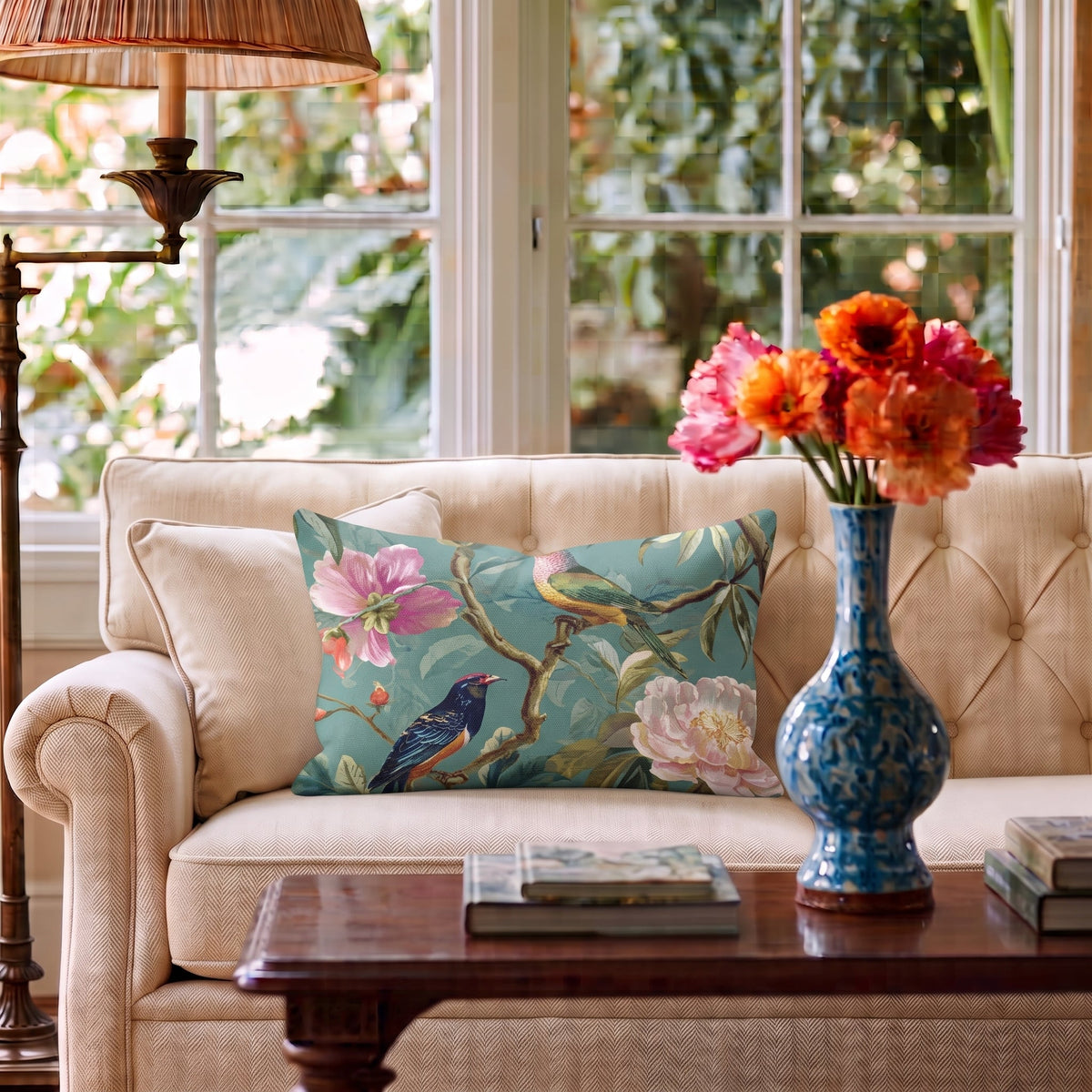 Aviara Throw Pillow - Painted Paper
