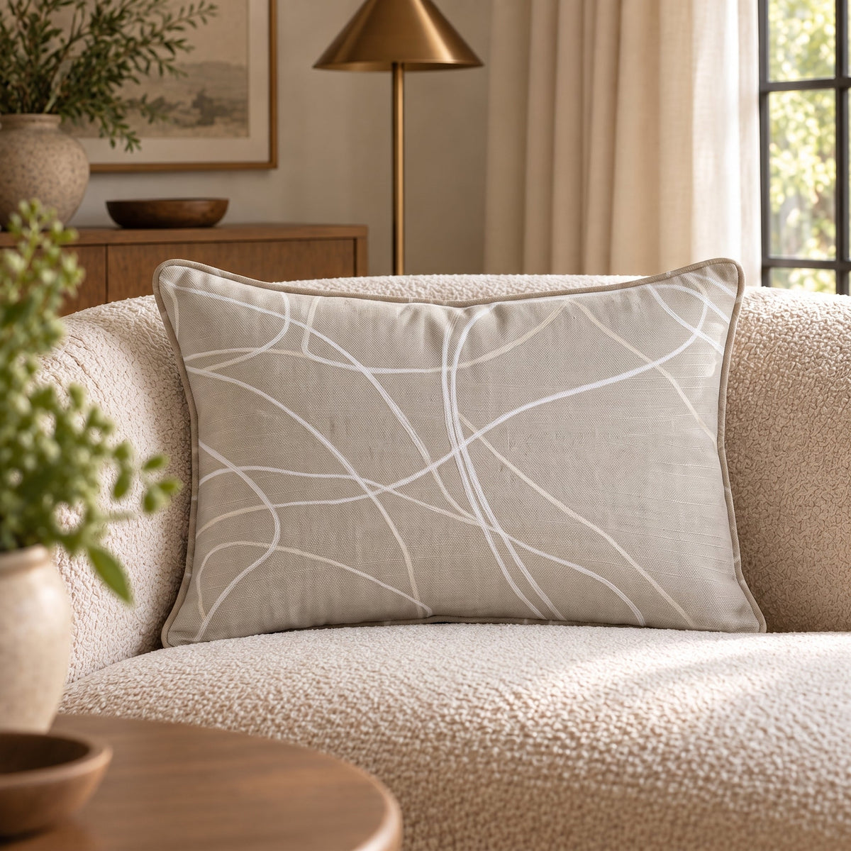 Cadence Throw Pillow - Painted Paper