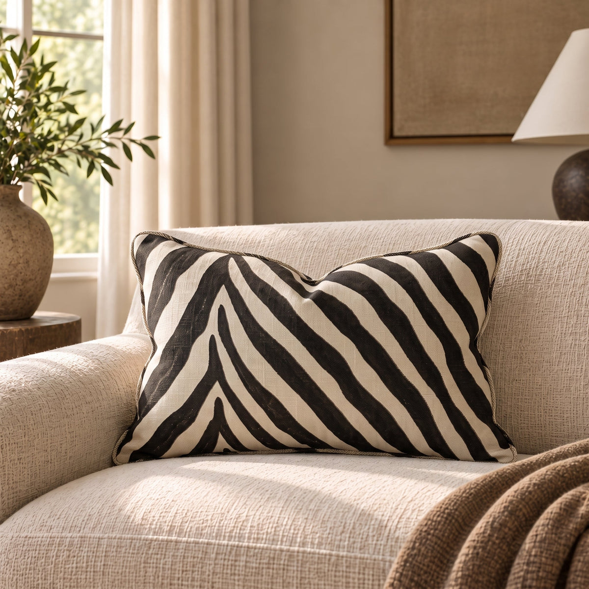 Callahan Throw Pillow - Painted Paper