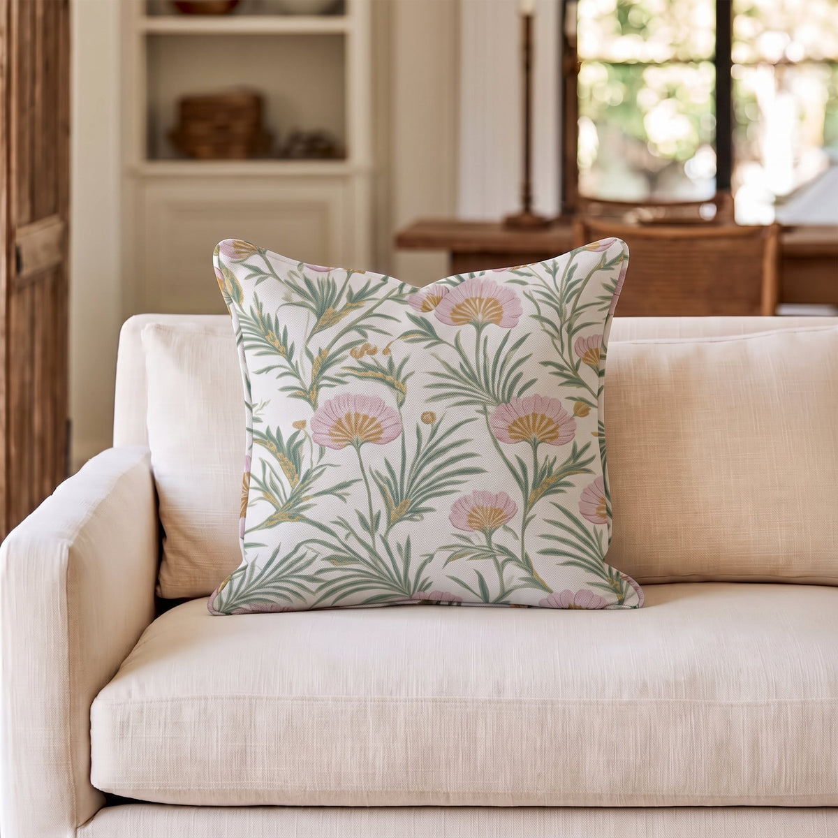 Flor Folk Throw Pillow - Painted Paper