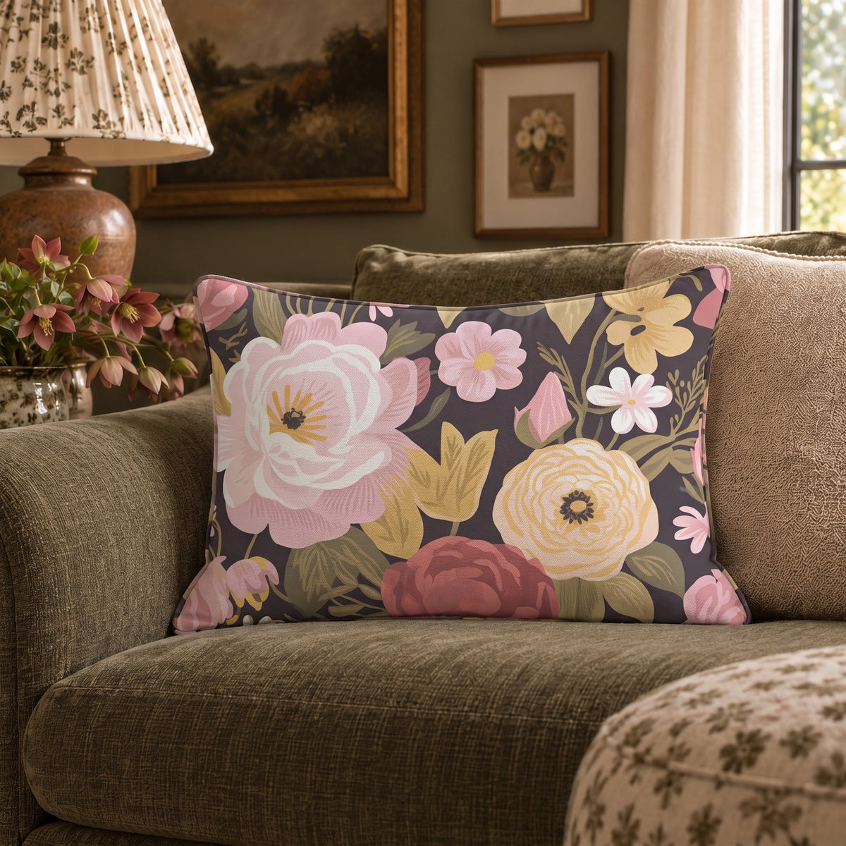 Hawthorne Throw Pillow - Painted Paper