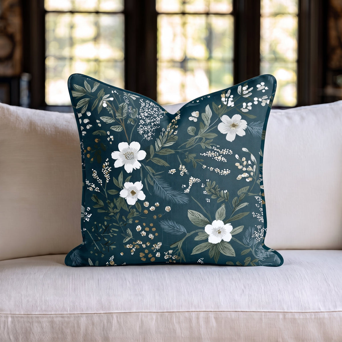 June Blossom Throw Pillow - Painted Paper