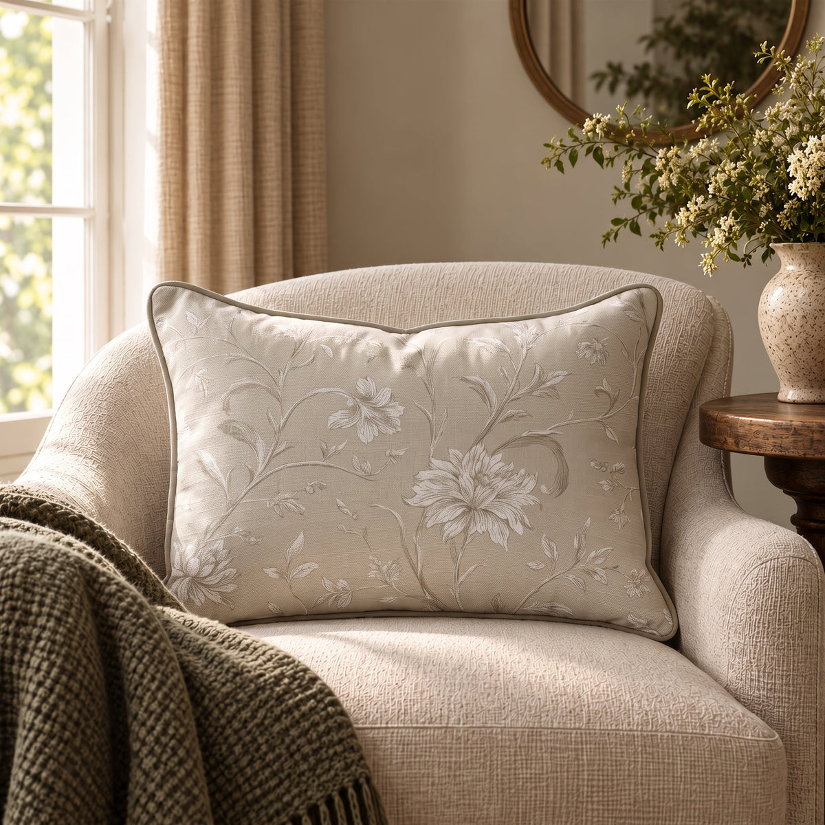 Laura Lynn Throw Pillow - Painted Paper