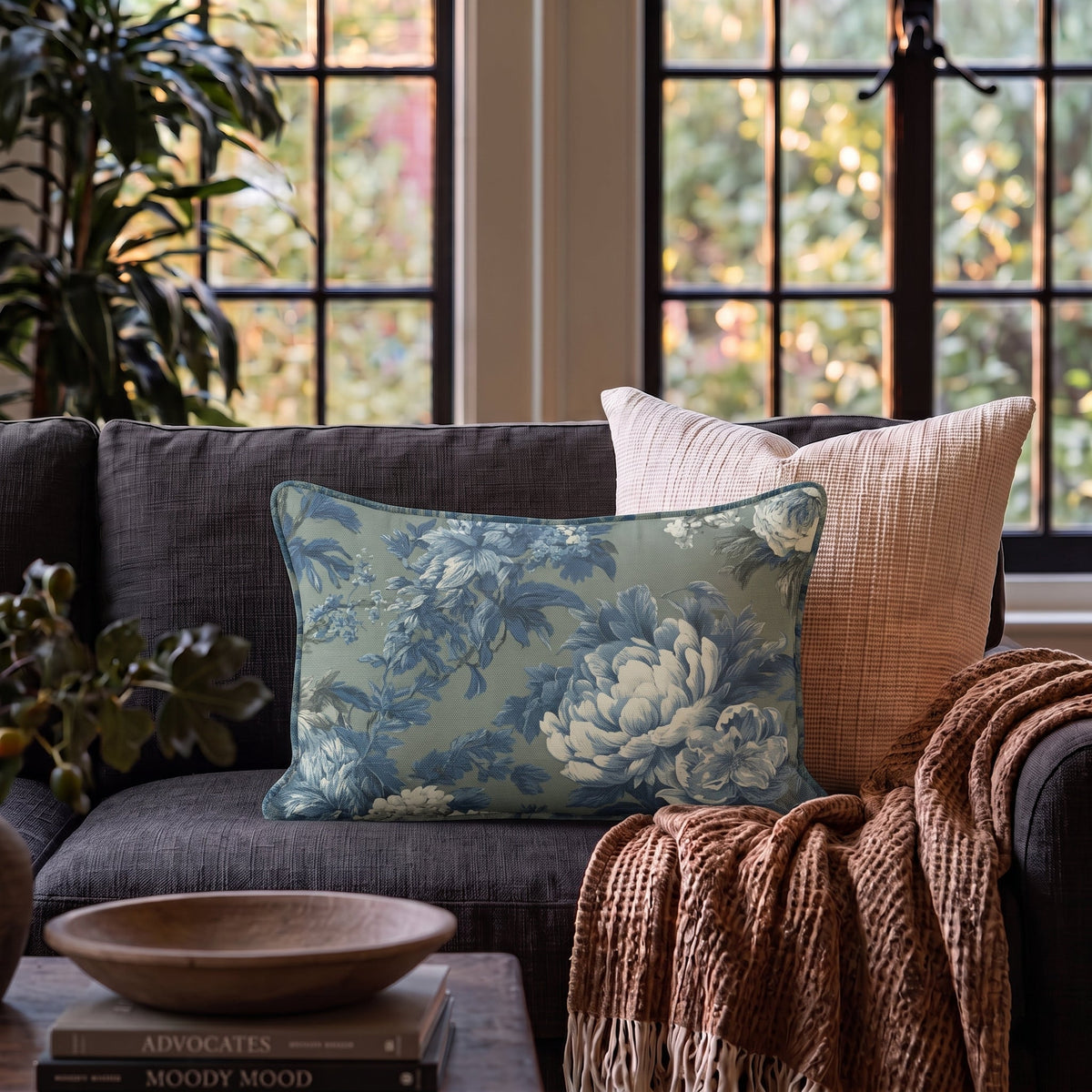 Laurel & Bloom Throw Pillow - Painted Paper