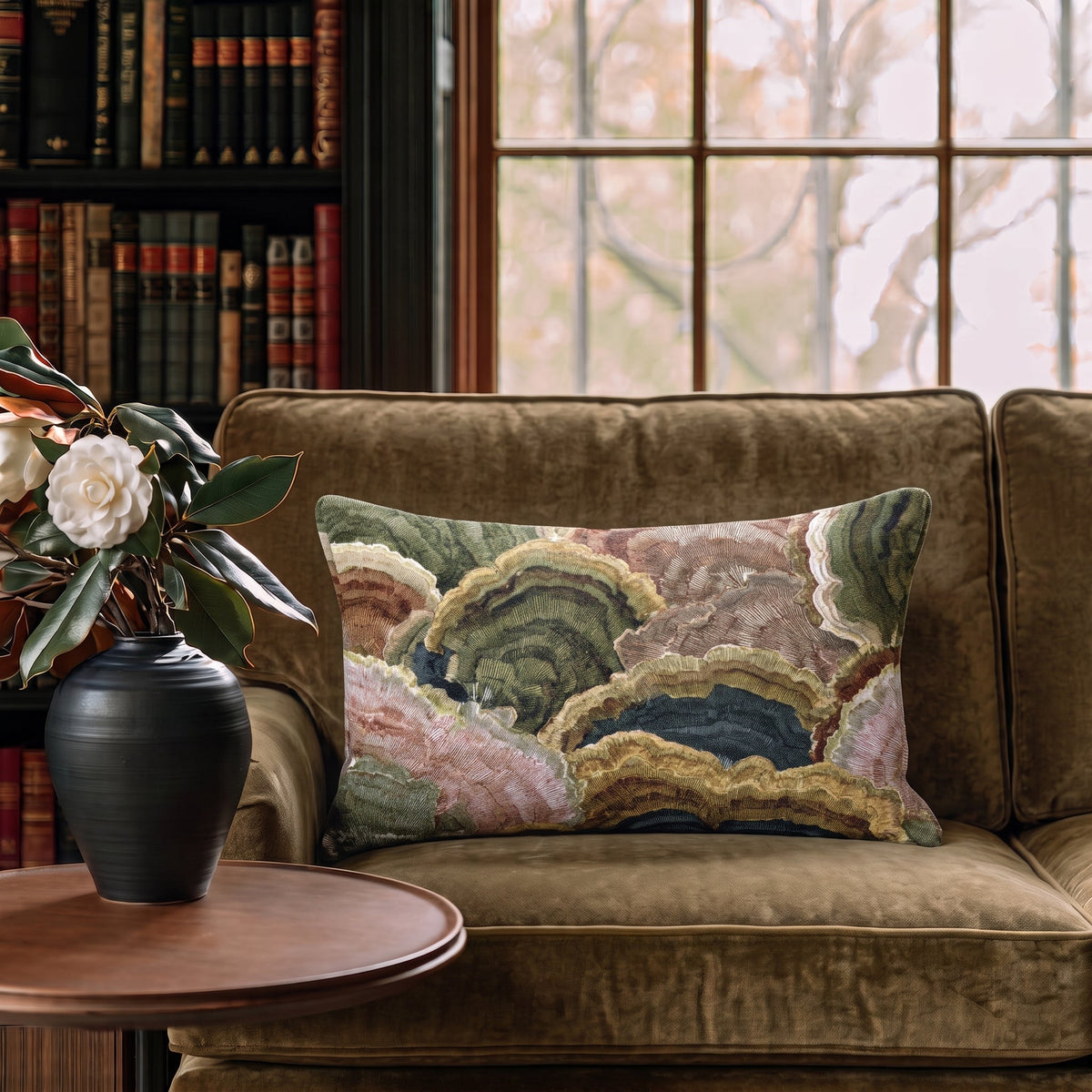 Ledger Throw Pillow - Painted Paper