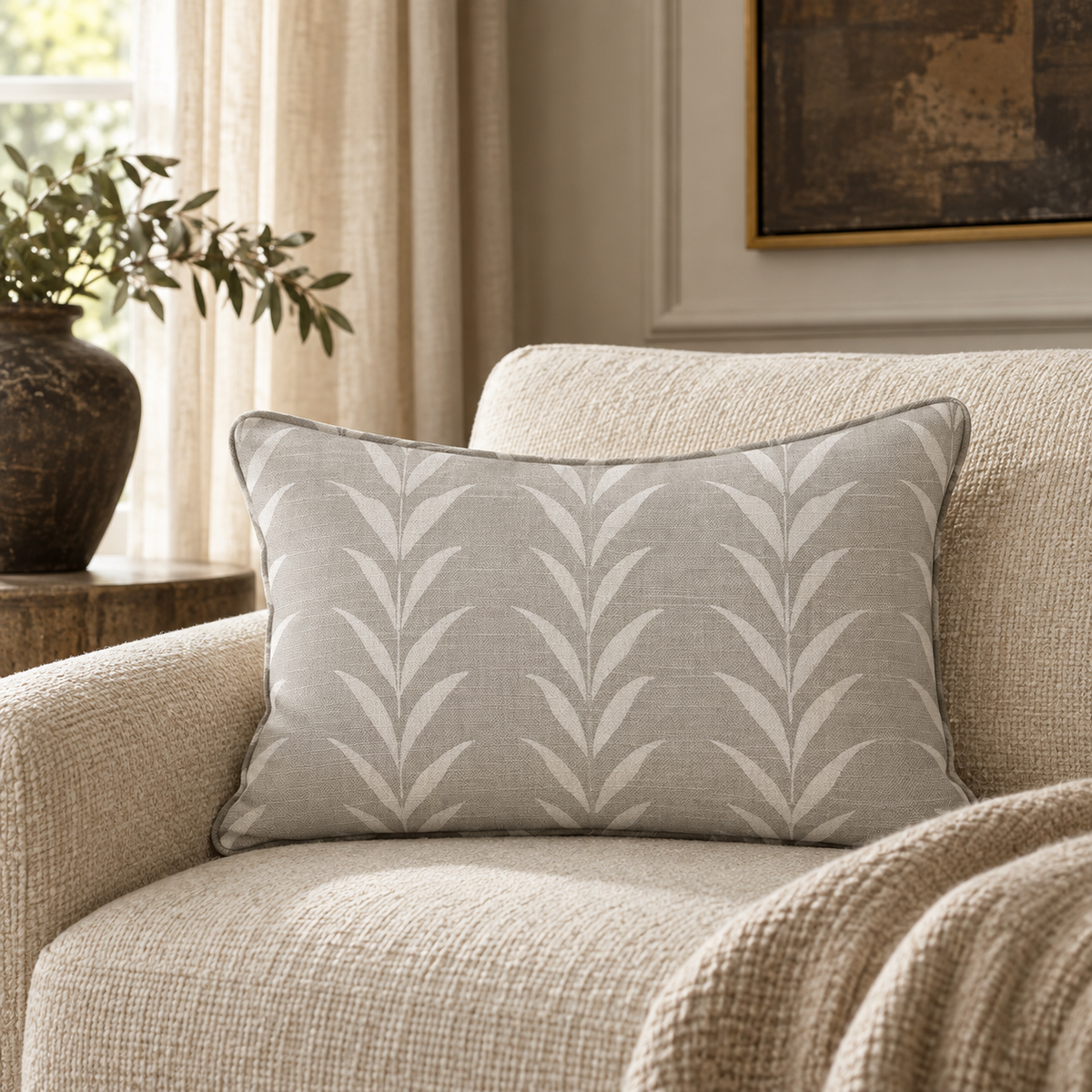 Lovers Lane Throw Pillow - Painted Paper