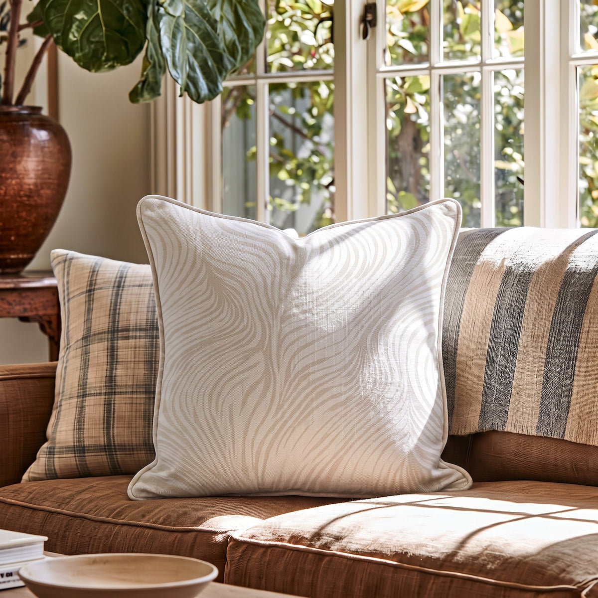 Marguerite Throw Pillow - Painted Paper