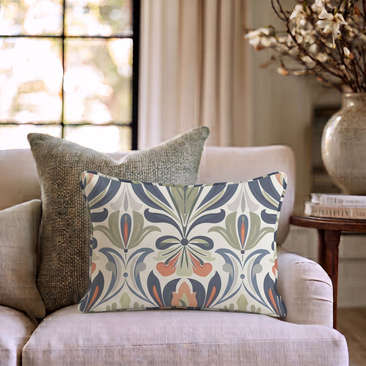 Nellie Throw Pillow - Painted Paper