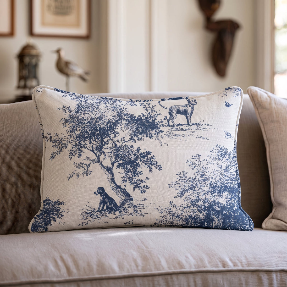 Off Duty Dogs Throw Pillow - Painted Paper
