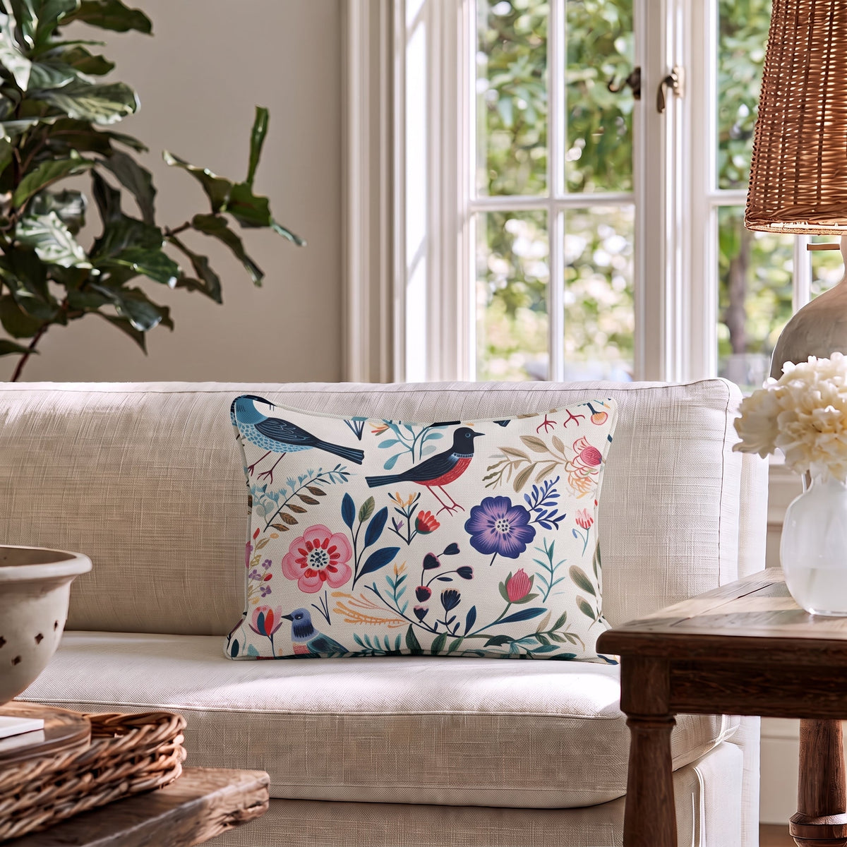 Remi Throw Pillow - Painted Paper