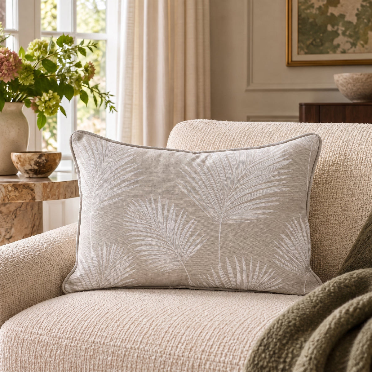 Sandswept Throw Pillow - Painted Paper