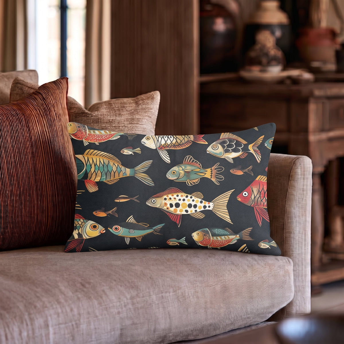 Stanley Throw Pillow - Painted Paper
