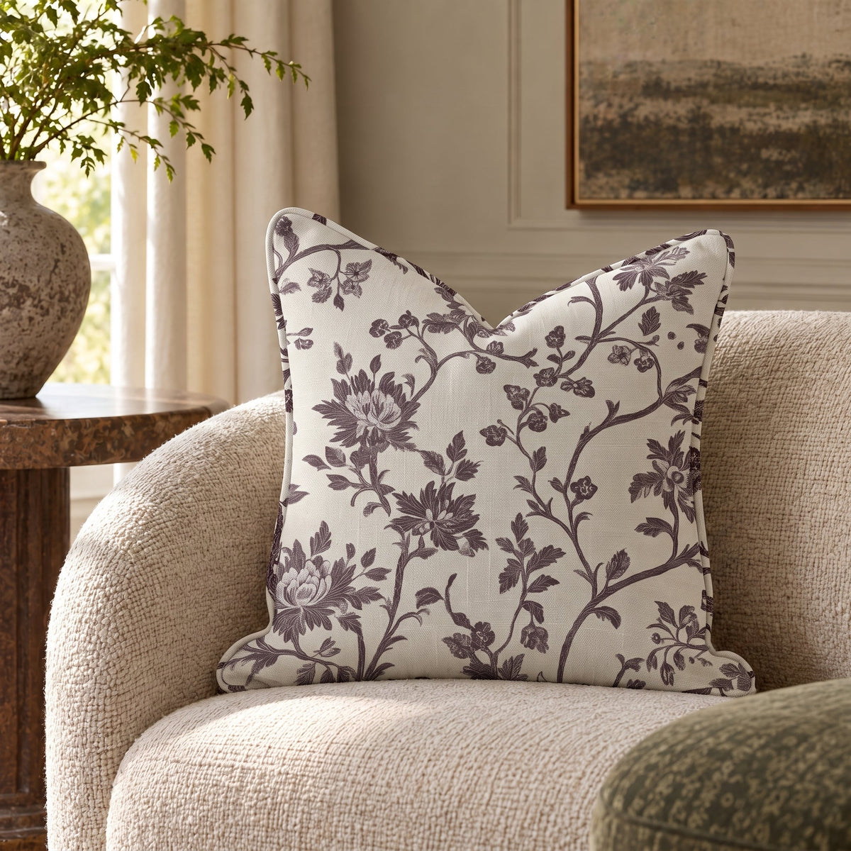 Verity Throw Pillow - Painted Paper