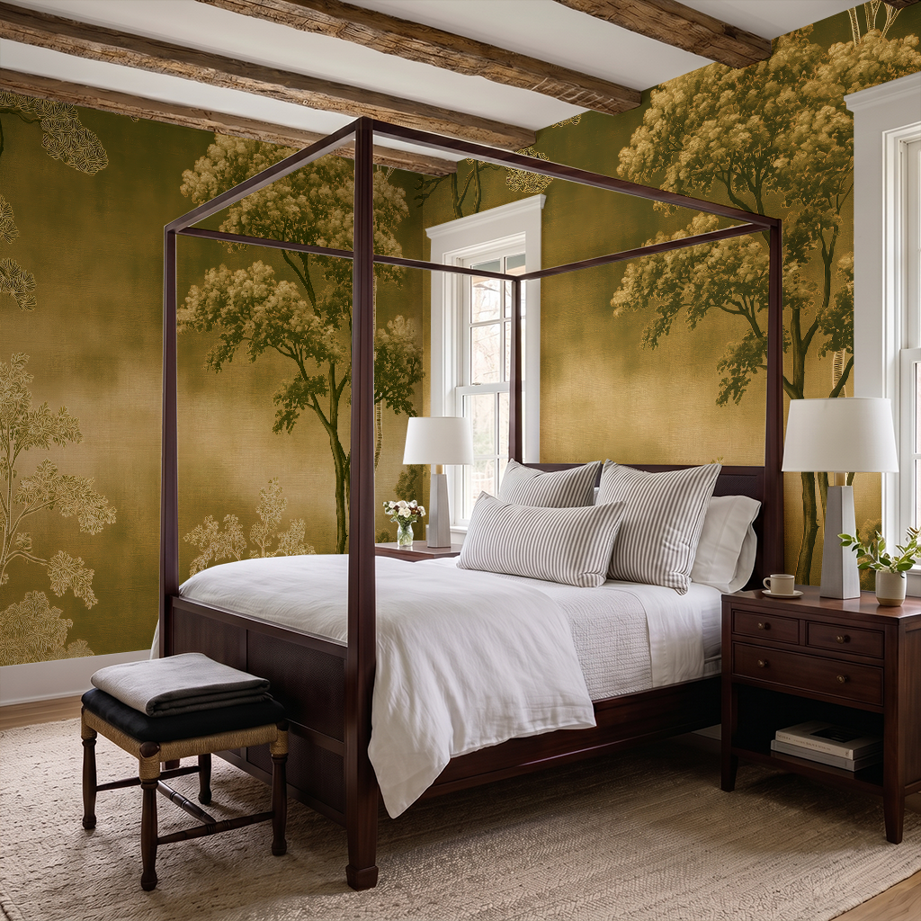 Hazy Sunrise - Wall Mural