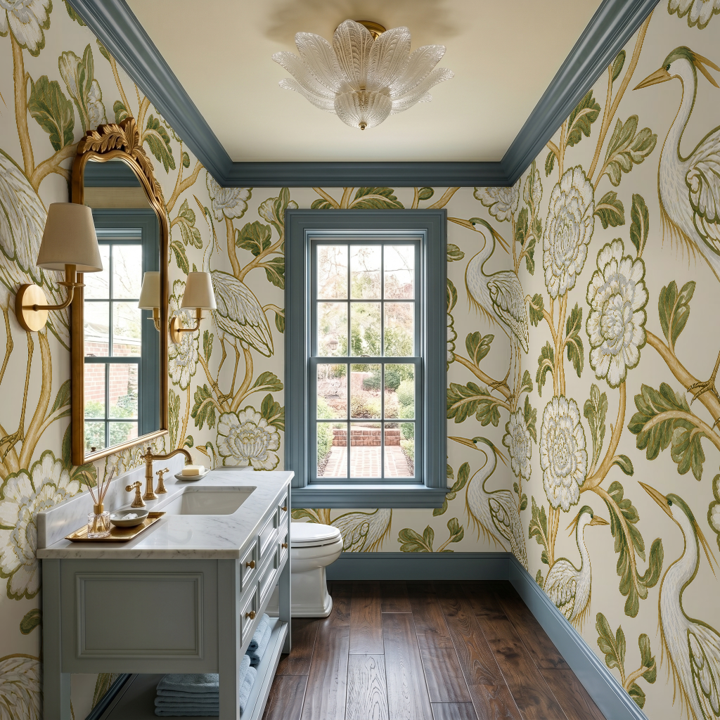 Heron Feathers - Wall Mural
