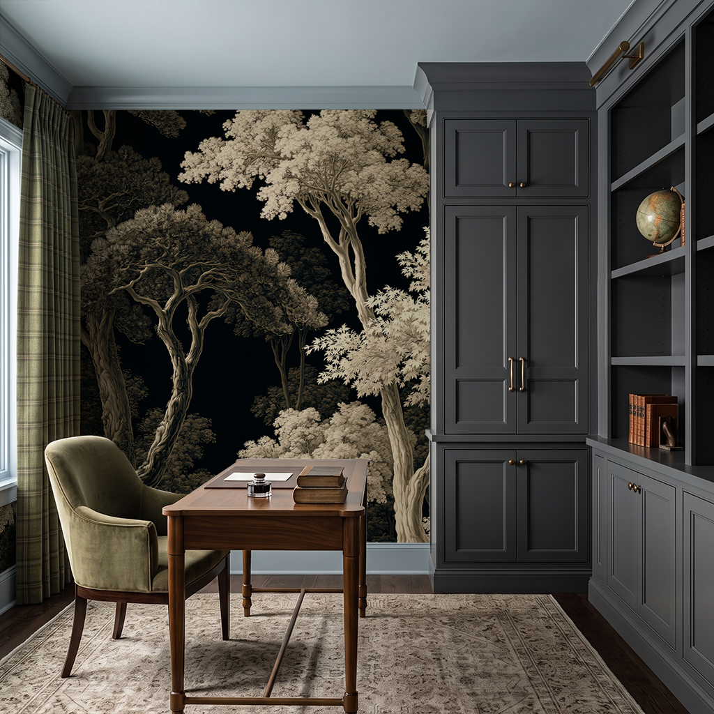 Moonlit Forest - Wall Mural