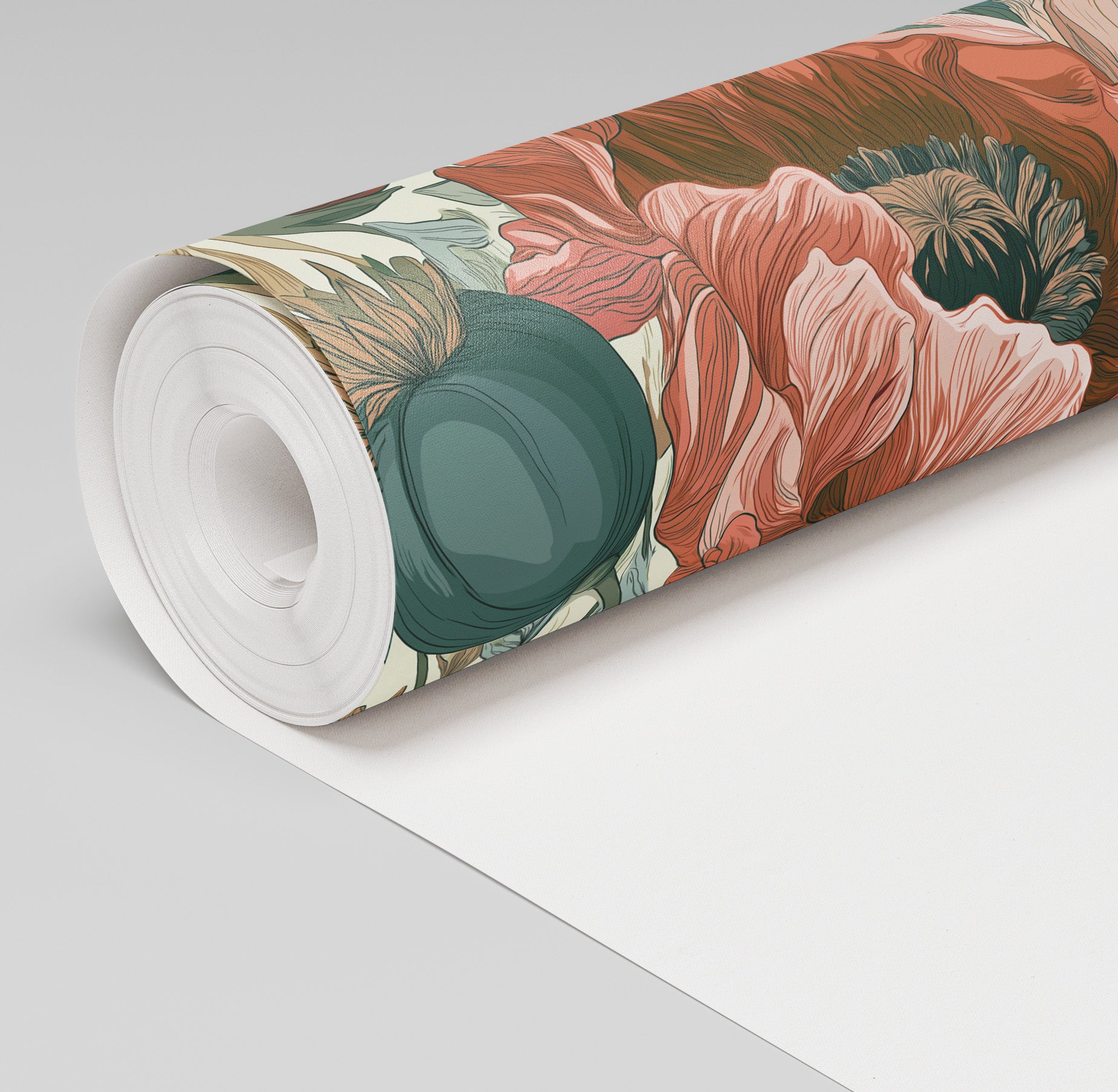 Muted Garden Wallpaper