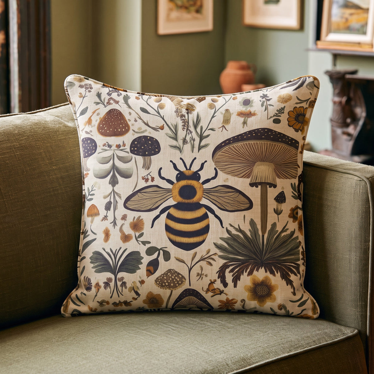 Oleandar Throw Pillow - Painted Paper