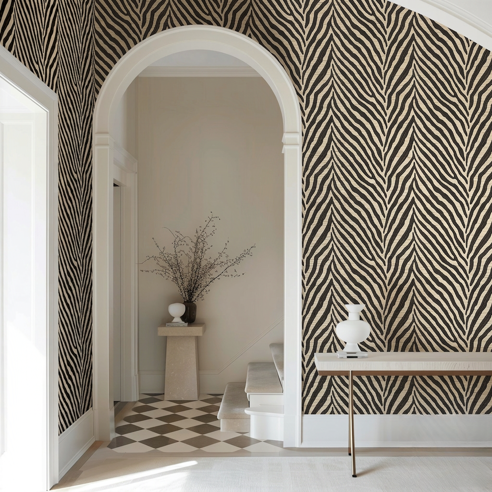 Callahan Faux Grasscloth Wallpaper