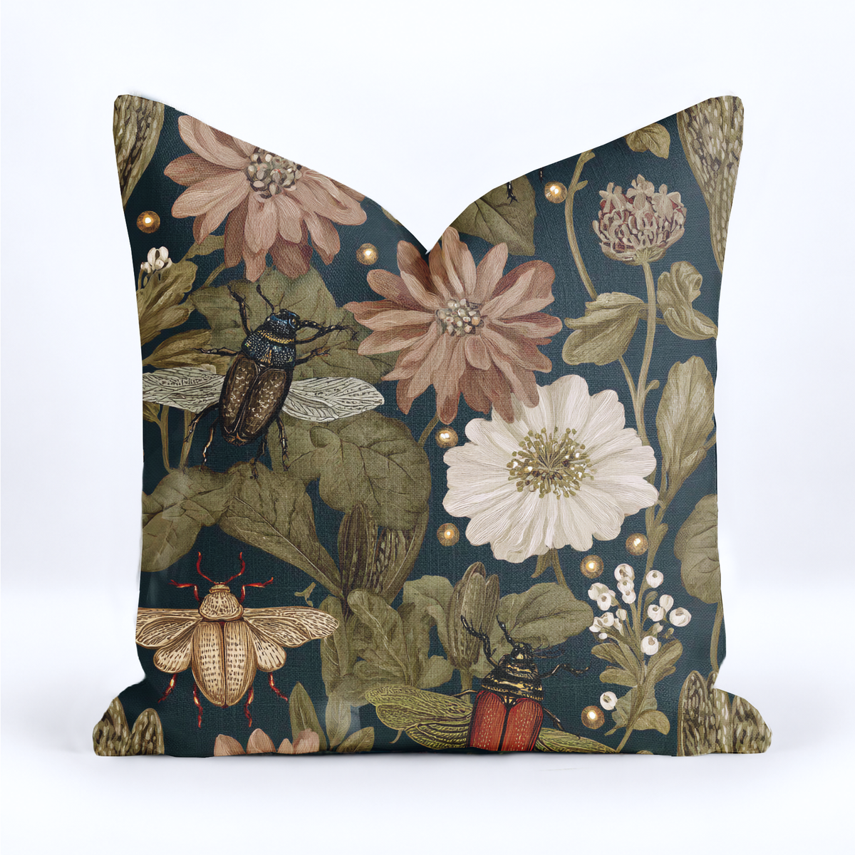 Botanists Garden Throw Pillow - Painted Paper